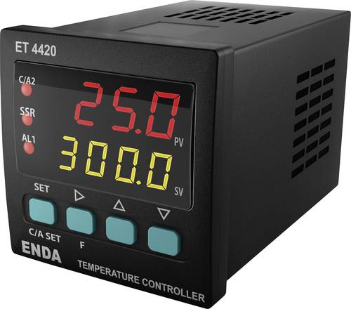 Enda ET4420-230 PID Temperaturregler Pt100, J, K, T, S, R Relais 2 A, SSR (L x B x H) 94 x 48 x 48mm von Enda