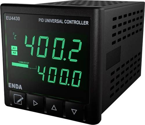 Enda EU4430-230 PID Universalregler Pt100, J, K, L, T, S, R SSR, Relais 10A (B x H) 48mm x 48mm von Enda