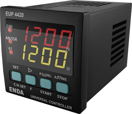 Enda EUP4420-230 PID Universalregler Pt100, J, K, L, T, S, R SSR, Relais 8A (B x H) 48mm x 48mm von Enda