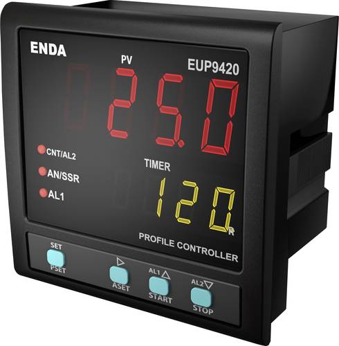 Enda EUP9420-230 PID Universalregler Pt100, J, K, L, T, S, R SSR, Relais 8A (B x H) 96mm x 96mm von Enda