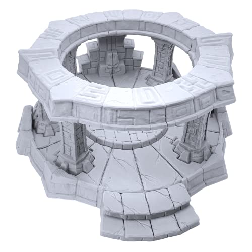 EnderToys Forgotten Circular Temple by Makers Anvil, 3D-gedruckte Tisch-RPG-Landschaft und Kriegsspiel-Gelände für 28 mm Miniaturen von EnderToys