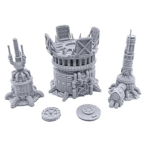 EnderToys Modulare Plasma-Stapel von Printable Scenery, 3D-gedruckte Tisch-RPG-Landschaft und Kriegsspiel-Gelände, 28 mm Miniaturen von EnderToys