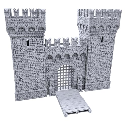 EnderToys Port Winterdale Gatehouse von Printable Scenery, 3D-gedruckte Tisch-RPG-Landschaft und Kriegsspiel-Gelände, 28 mm Miniaturen von EnderToys