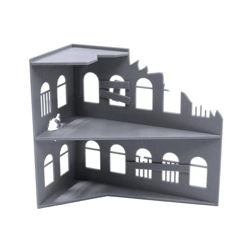 Ruined Building, Terrain Scenery for Tabletop 28mm Miniatures Wargame, 3D Printed and Paintable, EnderToys von EnderToys