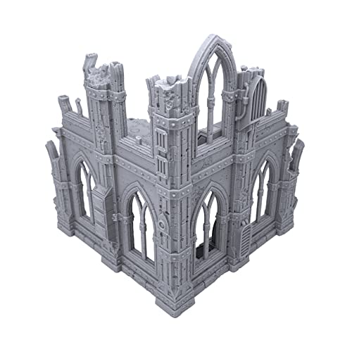 EnderToys Terrain4Print Gothic Sci-Fi Ruins (Set C), 3D gedruckte Tischplatte RPG Landschaft und Wargame Terrain für 28 mm Miniaturen von EnderToys