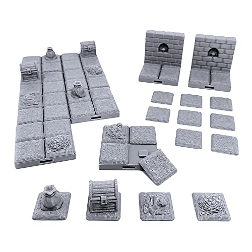 EnderToys Verschließbare Dungeon-Fliesen, Schatzfliesen, Terrain-Landschaft, Tischplatte, 28 mm Miniaturen, Rollenspiel, 3D-gedruckt, lackierbar, EnderToys Verschließbare Dungeon-Fliesen, Schatzfliesen, Terrain-Landschaft, Tischplatte, 28 mm Miniaturen, Rollenspiel, 3D-gedruckt, lackierbar, von EnderToys