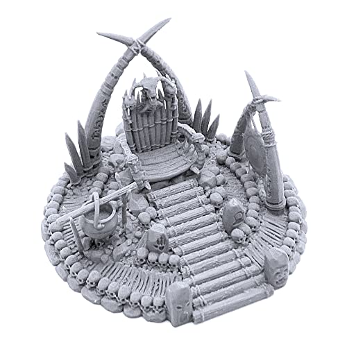 EnderToys War Boss Thron von Printable Scenery, 3D-gedruckte Tisch-RPG-Landschaft und Kriegsspiel-Gelände, 28 mm Miniaturen von EnderToys