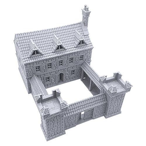 Ironhelm Barracks – DND-Gelände kompatibel mit Dungeons and Dragons, 28 mm Miniatur-Wragsspiele, Tisch-RPGs, Kriegsspiel-Landschaft Ironhelm Barracks – DND-Gelände kompatibel mit Dungeons and Dragons, 28 mm Miniatur-Wragsspiele, Tisch-RPGs, Kriegsspiel-Landschaft von EnderToys
