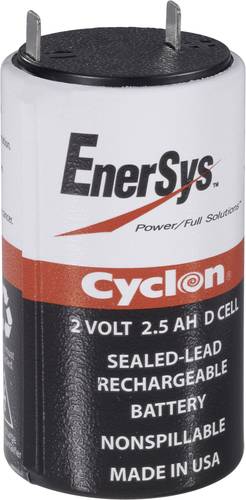 EnerSys Hawker Cyclon D 0810-0004 Bleiakku 2V 2.5Ah Blei-Vlies (AGM) (Ø x H) 34mm x 68mm Flachsteck von EnerSys