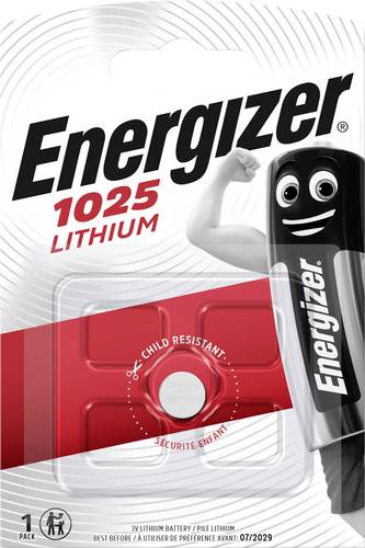 Energizer Knopfzelle CR 1025 3V 30 mAh Lithium CR1025 von Energizer