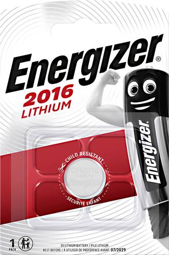 Energizer Knopfzelle CR 2016 3V 90 mAh Lithium CR2016 von Energizer