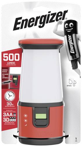 Energizer E301315801 360° LED Camping-Laterne 500lm batteriebetrieben Rot/Schwarz von Energizer