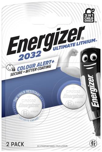 Energizer Knopfzelle CR 2032 3V 2 St. 235 mAh Lithium E304206200 von Energizer