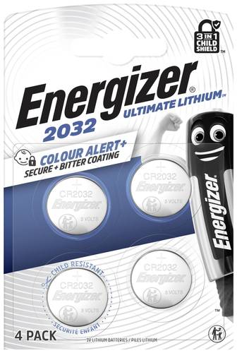 Energizer Knopfzelle CR 2032 3V 4 St. 235 mAh Lithium E304206100 von Energizer