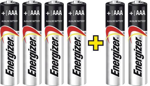 Energizer Max 4+2 Micro (AAA)-Batterie Alkali-Mangan 1.5V 6St. von Energizer