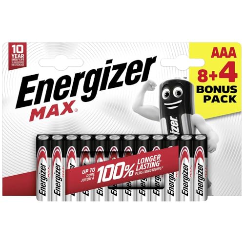 Energizer Max Micro (AAA)-Batterie Alkali-Mangan 1.5 V 12 St. von Energizer