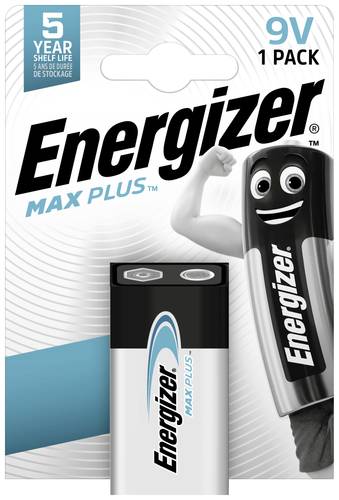 Energizer Max Plus 9V Block-Batterie Alkali-Mangan 9V 1St. von Energizer