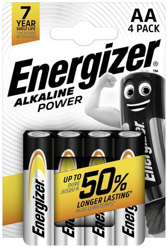 Energizer Power LR06 Mignon (AA)-Batterie Alkali-Mangan 1.5V 4St. von Energizer