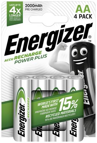 Energizer Power Plus HR06 Mignon (AA)-Akku NiMH 2000 mAh 1.2V 4St. von Energizer