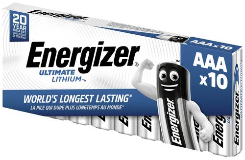 Energizer Ultimate FR03 Micro (AAA)-Batterie Lithium 1250 mAh 1.5V 10St. von Energizer