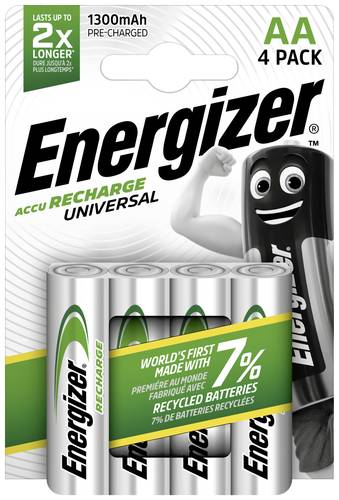 Energizer Universal HR06 Mignon (AA)-Akku NiMH 1300 mAh 1.2V 4St. von Energizer