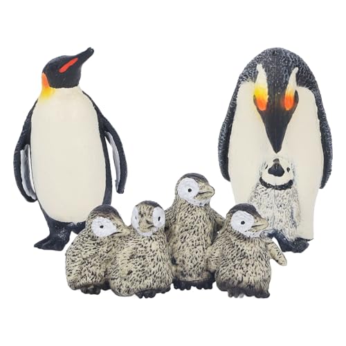 Enforose 3PCS Pinguin-Spielzeug, Pinguin-Tiermodell, hochsimulierte Wildtiere, Königspinguin, Pinguin-Figuren, Spielzeug für die frühe Bildung von Enforose