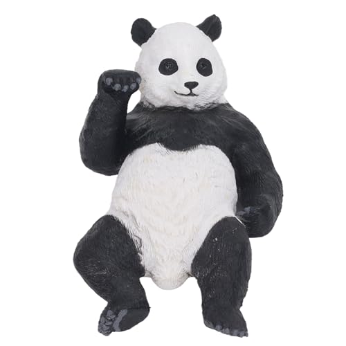 Enforose Panda-Figuren-Spielzeug, Panda-Figur, niedlicher liegender Stil, lebensechte PVC-Panda-Figur, realistische Tierfiguren für Tischregal-Dekoration von Enforose