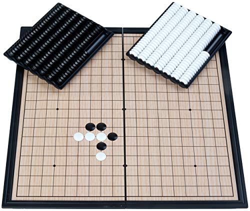 Engelhart- 250412 - Go Spiel Magnetisch, 24 cm x 24 cm - Reise Kompaktspiele - Klappbrettspiel - Japanische magnetische Brettspiele Engelhart- 250412 - Go Spiel Magnetisch, 24 cm x 24 cm - Reise Kompaktspiele - Klappbrettspiel - Japanische magnetische Brettspiele von Engelhart