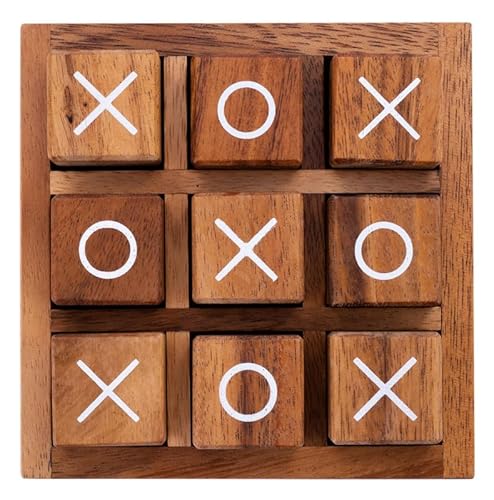 Engelhart – 350130- Holzspiel Tic Tac Toe, XO Game – Logikspiel – ökologisches Gesellschaftsspiel von Engelhart