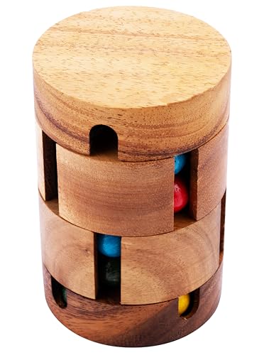 Engelhart – 350210- Revolve Holz-Denkspiel Schwierigkeitsgrad schwieig – 1 Teil – Lösung im Spiel – 7,1 x 7,1 x 10,5 cm Engelhart – 350210- Revolve Holz-Denkspiel Schwierigkeitsgrad schwieig – 1 Teil – Lösung im Spiel – 7,1 x 7,1 x 10,5 cm von Engelhart