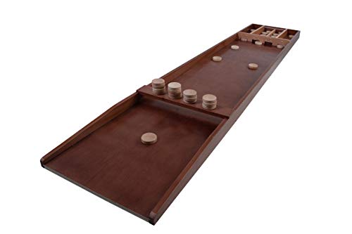 Unbekannt Shuffleboard-Spiel mit 30 Scheiben 200 x 41 cm von Engelhart