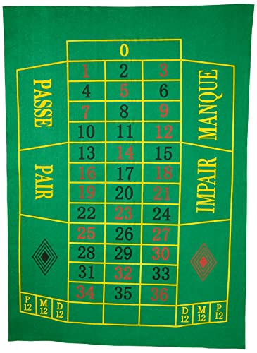 Weiblespiele 320564 - Roulette Spielplan 130 x 90 cm, ['Rot', 'Schwarz'] von Engelhart