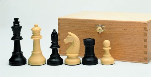 Engelhart Schachfiguren, Kunststoff, 90 mm, Schachspiel, 2 Spieler, ab 8 Jahren von Engelhart