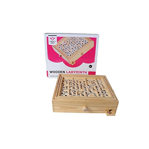 weiblespiele 340125 - Kugel-Labyrinth aus Holz, 32 x 28 cm von Engelhart