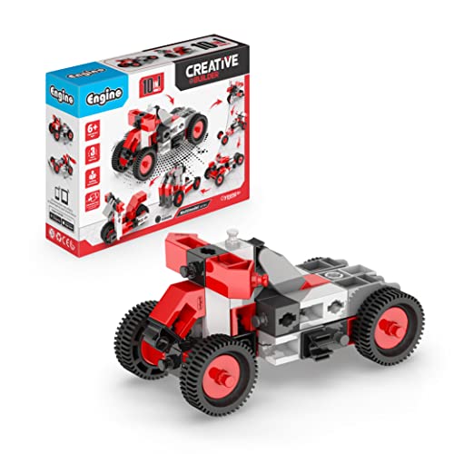 Engino - Creative Builder STEM Toys, 10 Multimodel Set, pädagogisches Spielset für Kinder ab 6 Jahren, Engineering Kit, STEM Bauspielzeug, Geschenk für Jungen & Mädchen von Engino