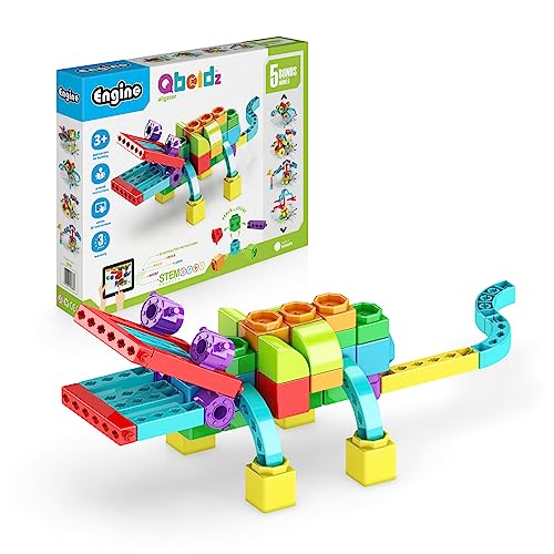 Engino Qboidz Alligator with 5 Bonus Models Building Blocks von Engino