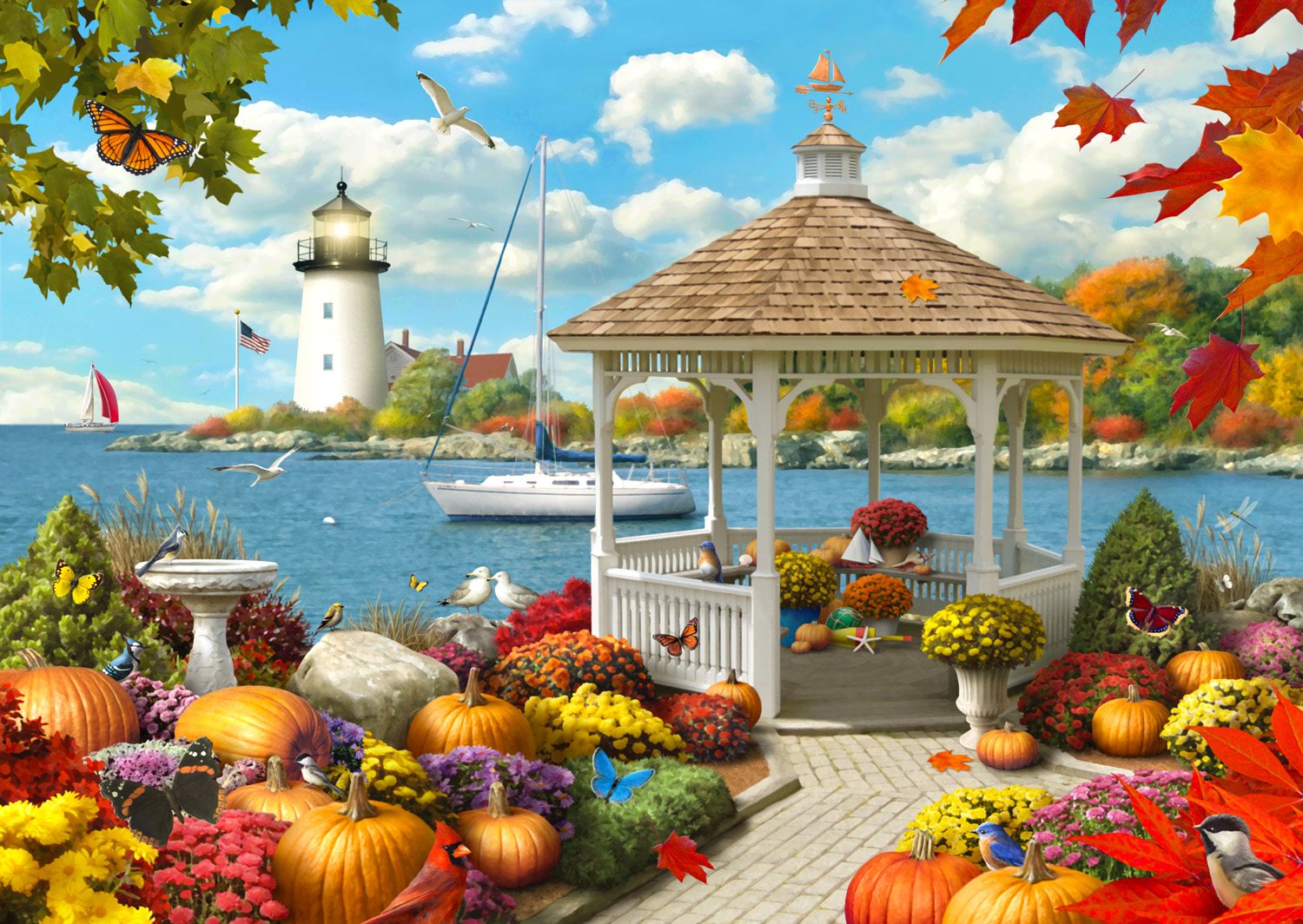 Enjoy Puzzle Autumn Splendor 1000 Teile Puzzle Enjoy-Puzzle-1874 von Enjoy Puzzle