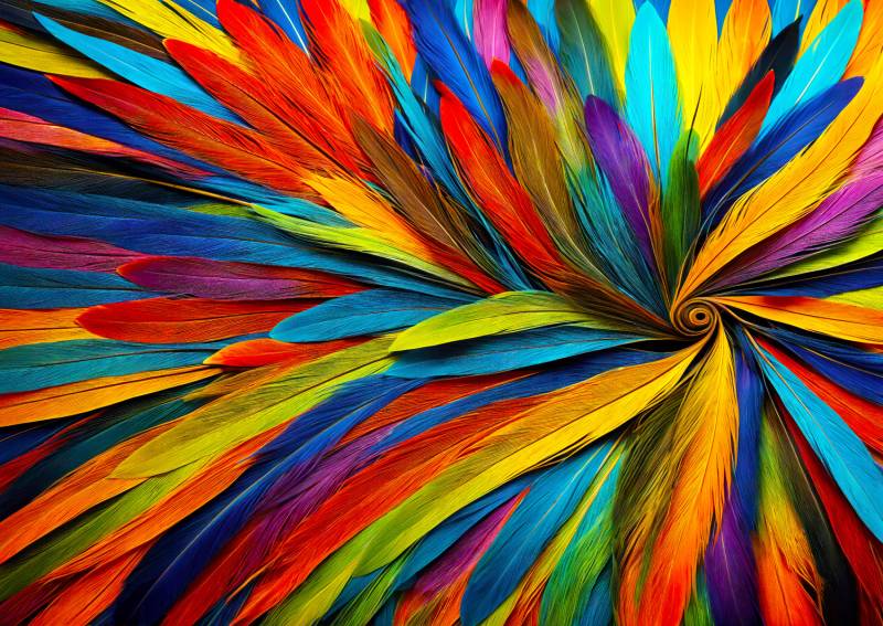 Enjoy Puzzle Colorful Feathers 1000 Teile Puzzle Enjoy-Puzzle-2133 von Enjoy Puzzle