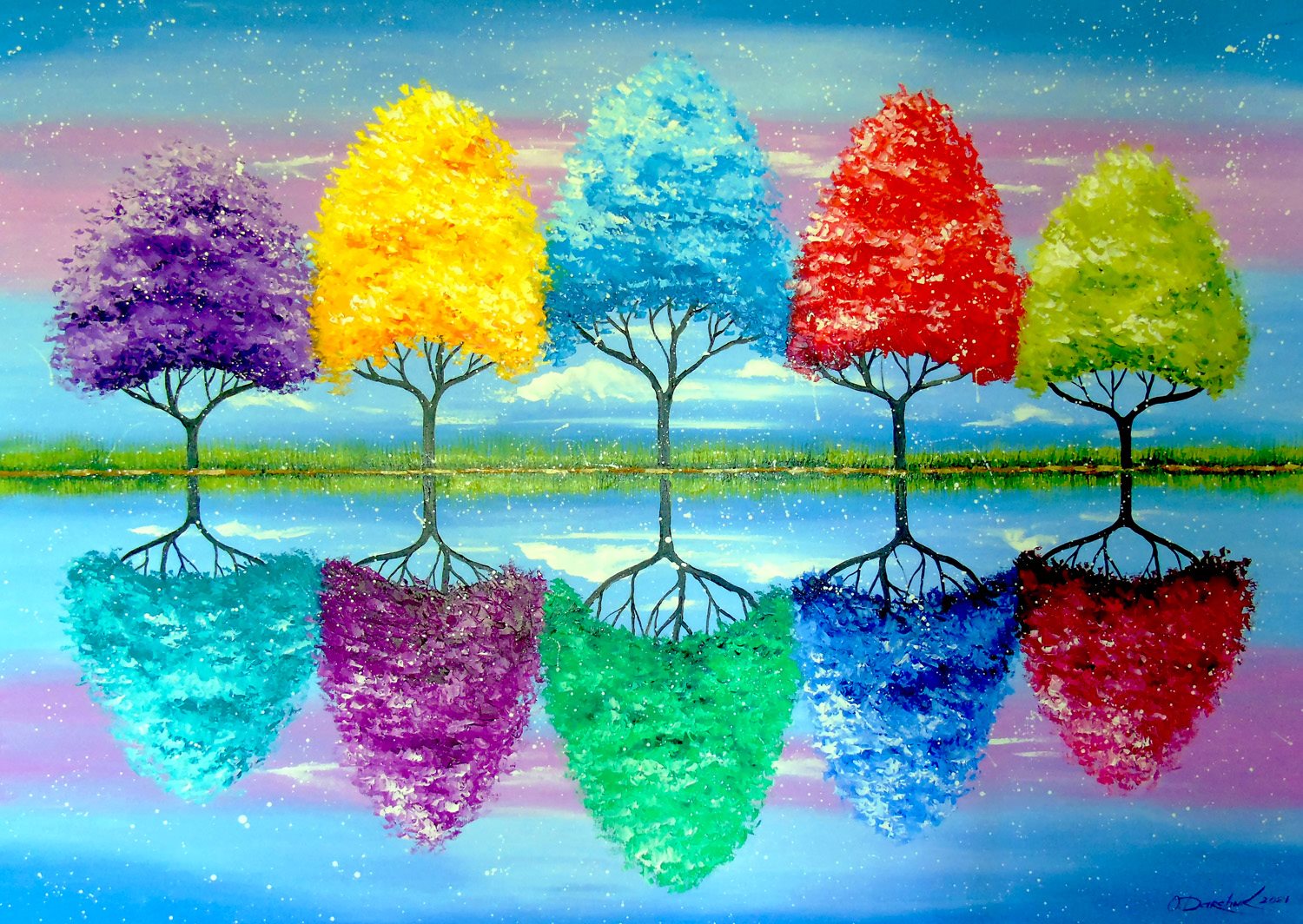 Enjoy Puzzle Each Tree Has Its Own Colorful History 1000 Teile Puzzle Enjoy-Puzzle-1702 von Enjoy Puzzle