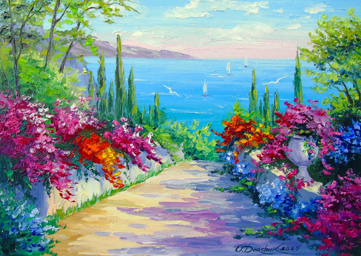 Enjoy Puzzle Sunny Road to the Sea 1000 Teile Puzzle Enjoy-Puzzle-1747 von Enjoy Puzzle