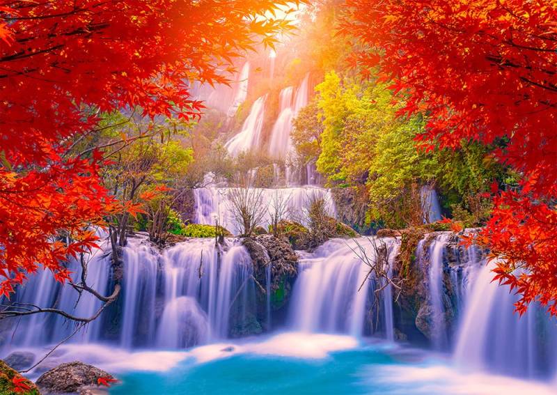 Enjoy Puzzle Thee Lor Su Waterfall in Autumn, Thailand 1000 Teile Puzzle Enjoy-Puzzle-1287 von Enjoy Puzzle