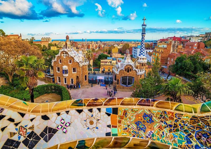 Enjoy Puzzle View from Park Guell, Barcelona 1000 Teile Puzzle Enjoy-Puzzle-1056 von Enjoy Puzzle