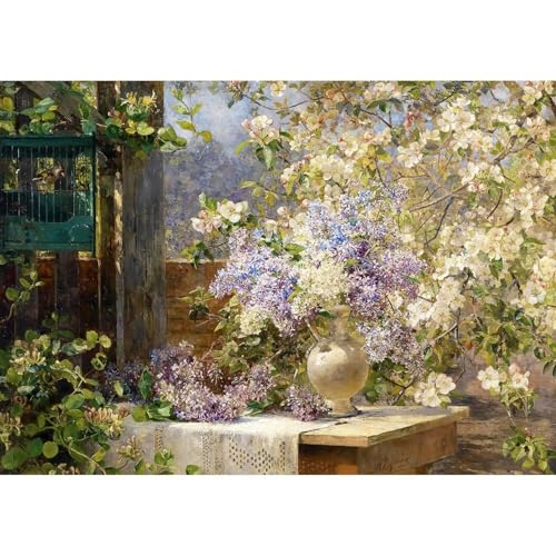 1000 Pieces Jigsaw Puzzle – Matte Finish, Soft Touch, Sturdy and Unique Pieces, Tight Fit, Vivid Colors, Missing Pieces Service – Blossoming Bower – Egner Famous Impressionist Painting by ENJOY Puzzle 1000 Pieces Jigsaw Puzzle – Matte Finish, Soft Touch, Sturdy and Unique Pieces, Tight Fit, Vivid Colors, Missing Pieces Service – Blossoming Bower – Egner Famous Impressionist Painting by ENJOY Puzzle von Enjoy puzzle