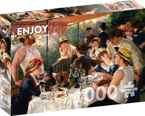 1000 Pieces Jigsaw Puzzle – Matte Finish, Soft Touch, Sturdy and Unique Pieces, Tight Fit, Vivid Colors, Missing Pieces Service – Luncheon – Renoir Famous Impressionist Painting – by ENJOY Puzzle 1000 Pieces Jigsaw Puzzle – Matte Finish, Soft Touch, Sturdy and Unique Pieces, Tight Fit, Vivid Colors, Missing Pieces Service – Luncheon – Renoir Famous Impressionist Painting – by ENJOY Puzzle von Enjoy puzzle