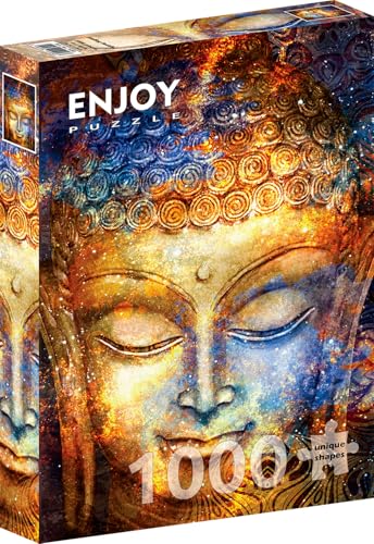 1000 Pieces Jigsaw Puzzle for Adults – Matte Finish, Soft Touch, Sturdy and Unique Pieces, Tight Fit, Vivid Colors, Missing Pieces Service – Spiritual and Religious Buddha Portrait – by ENJOY Puzzle von Enjoy puzzle