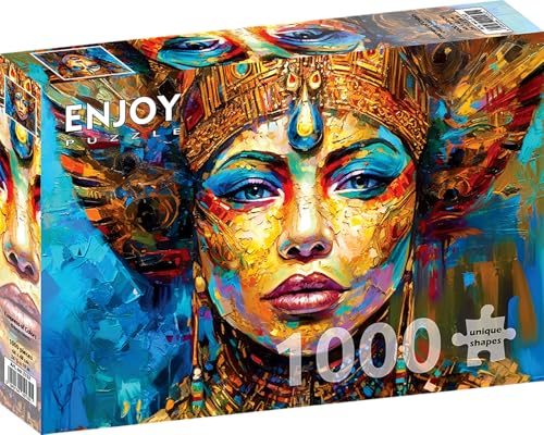 1000 Pieces Jigsaw Puzzle for Adults – Matte Finish, Soft Touch, Sturdy and Unique Pieces, Tight Fit, Vivid Colors, Missing Pieces Service – Beautiful Royal Woman Portrait with Jewelry by ENJOY Puzzle von Enjoy puzzle