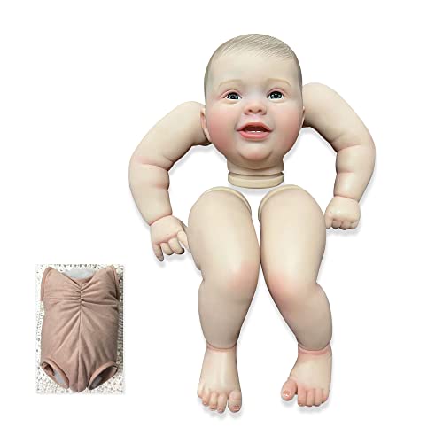 Enjoy with Love 24inch Kodi Fertige Reborn Puppe Größe Bereits gemalt Lifelike Soft Touch Flexible fertige Puppe Teile mit Körper und Augen (blue Eyes) von Enjoy with Love