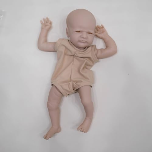 Enjoy with Love Neue 19inch Alfie Reborn Baby Puppe Kit Unpainted Kit Mit Stoffkörper und Augen DIY Spielzeug von Enjoy with Love