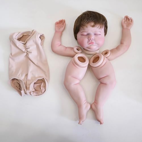 Enjoy with Love Neue 19inch Clearance Tessa Reborn Puppe Asleep Kit Lifelike Neugeborene Baby Puppe Hat bemalt Puppe Kit Unfinished Puppe Teile von Enjoy with Love