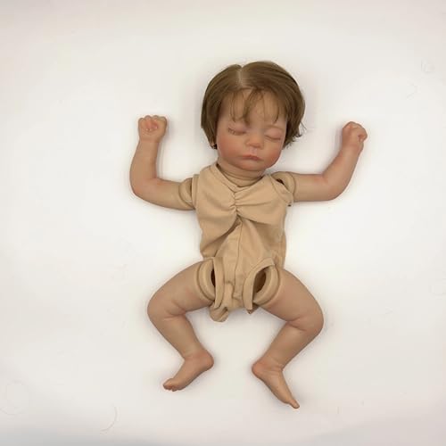 Enjoy with Love Neue 19inch Reborn Puppe Kit Kai bemalte Puppe Kit Unfinished Puppe Teile mit Hand Wurzelhaar Lebensechte Puppe von Enjoy with Love